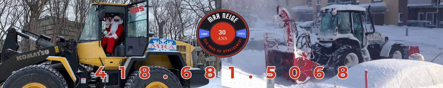 MRA Neige - Déneigeur - Déneigement résidentiel, commercial, industriel